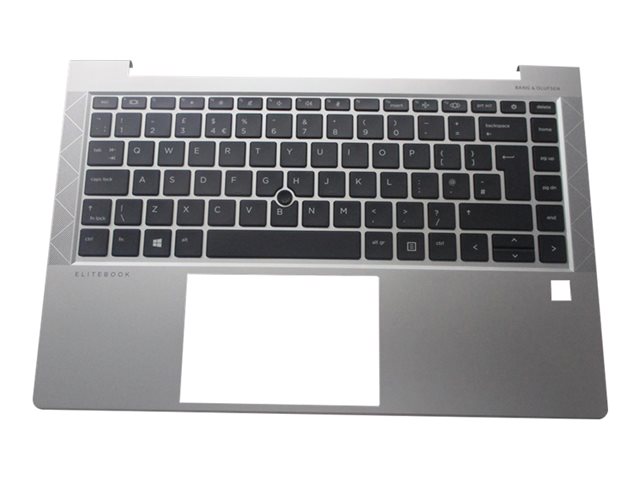 HP - notebook replacement keyboard - with pointing stick, ClickPad - UK - with top cover Input Device