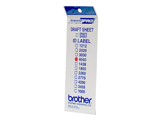 Brother ID4040 - 40 x 40 mm 12 label(s) stamp ID labels - for StampCreator PRO SC-2000, PRO SC-2000USB