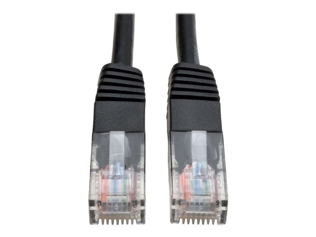 Eaton Tripp Lite Series Cat5e 350 MHz Molded (UTP) Ethernet Cable (RJ45 M/M), PoE - Black, 25 ft. (7.62 m) - patch cable - 7.6 m - black