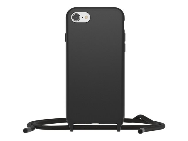 OtterBox React Series - Back cover for mobile phone - necklace - black - for Apple iPhone 7, 8, SE (2nd generation), SE (3rd generation)
