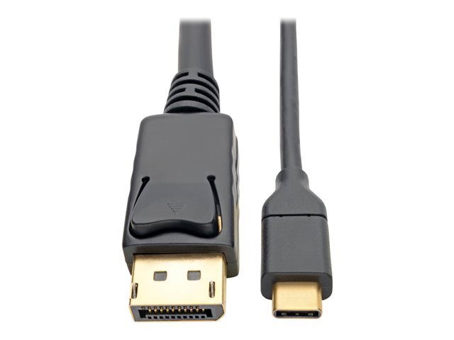 Eaton Tripp Lite Series USB-C to DisplayPort Cable, 4K @ 60Hz, Thunderbolt 3, USB Type C, USB-C, USB Type-C, 6' 6ft. - Adapter cable - 24 pin USB-C (M) to DisplayPort (M) - USB 3.1 Gen 1 / Thunderbolt 3 / DisplayPort 1.2 - 1.83 m - 4K support - black