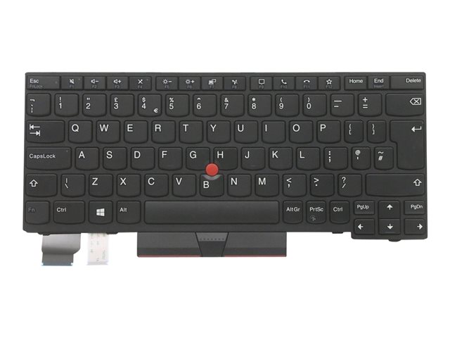 Primax - notebook replacement keyboard - with Trackpoint - QWERTY - UK - black Input Device