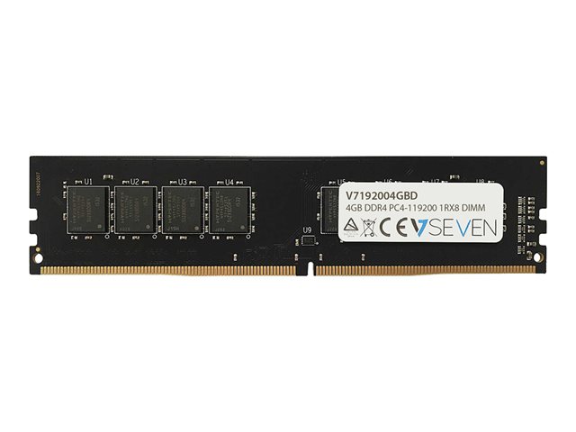 V7 - DDR4 - module - 4 GB - DIMM 288-pin - 2400 MHz / PC4-19200 - unbuffered