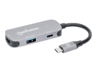USB-C DOCK/HUB 3-PORT HDMI/USB-A/USB-C WITH PD