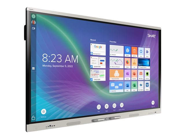 SMART Board SBID-MX255-V4-PW MX Pro (V4) Series with iQ - 55" LED-backlit LCD display - 4K - for interactive communication