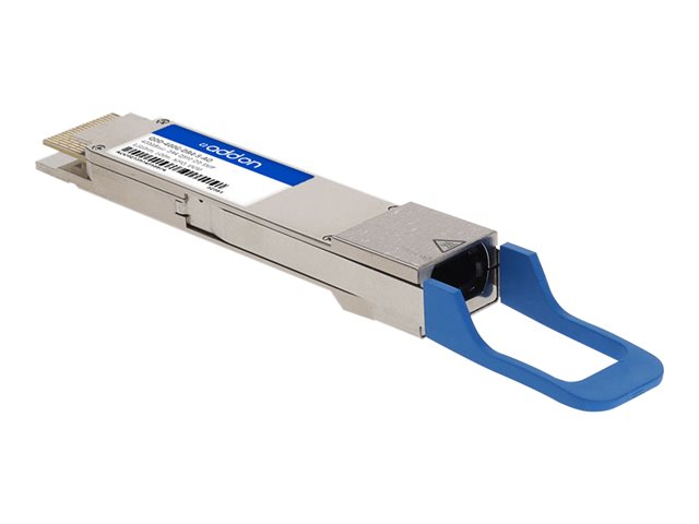 AddOn - QSFP-DD transceiver module (equivalent to: Cisco QDD-400G-DR4-S) - 400GbE - 400GBase-DR4 - MPO single-mode - up to 500 m - 1310 nm - TAA Compliant - for P/N: A99-10X400GE-X-TR=, NCS-57B1-5D24H-SE, NCS-57B1-6D24H-S, NCS-57B1-6D24-SYS