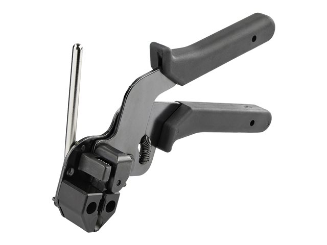 StarTech.com Metal Cable Tie Tool, Metal Zip Tie Tightener Tool, Stainless Steel Cable Tie Installation Gun, Tensioning and Cutting Zip Ties Tool, Tensioner and Cutter for Metal Tie Wrap - 316SS Cable Tie Gun (CBMMCTTOOL) - cable tie installation tool - T