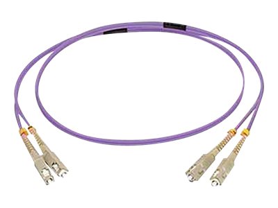 C2G 10m SC/SC OM4 LSZH Fibre Patch - Purple - Patch cable - SC multi-mode (M) to SC multi-mode (M) - 10 m - 10 m - fibre optic - duplex - 50 / 125 micron - OM4 - purple