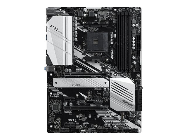 X570 PRO4 AM4 4 DDR4 8XSATA3 2XM2 2XPCIE 3 X16 7.1 C