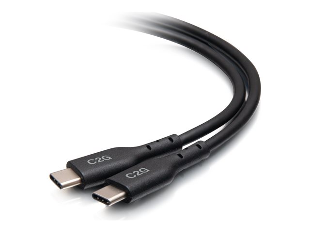 C2G 12ft (3.7m) USB-C Male to USB-C Male Cable (20V 5A) - USB 2.0 (480Mbps) - USB-C cable - USB-C to USB-C - 3.7 m