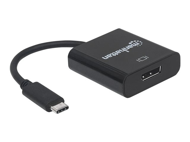 USB-C TO DISPLAYPORT CABLE 21CM -4K/30HZ MALE/FEMALE BLACK BLIS