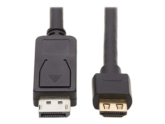 Eaton Tripp Lite Series DisplayPort 1.2 to HDMI Active Adapter Cable (M/M), 4K 60 Hz, HDR, Secure-Grip Plugs, Black, 10 ft. (3.1 m) - adapter cable - DisplayPort / HDMI - 3.05 m