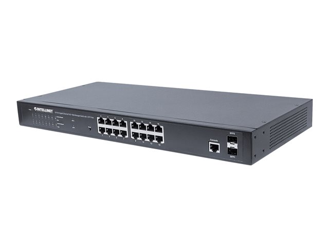 POE PLUS GIGABIT SWITCH 16-PORT -WEB-MANAG 2XSFP 802.3AT/AF UK
