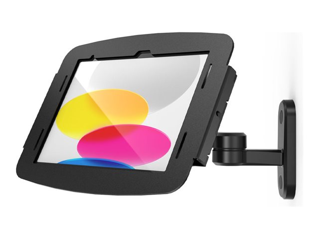 Compulocks iPad 10th-11th (A16) Gen Space Enclosure Swing Wall Mount Black - Mounting kit (enclosure, swing arm VESA mount, mounting hardware) - swing arm - for tablet - lockable - high-grade aluminium - black - screen size: 10.9" - mounting interface: 10