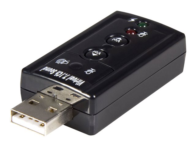 StarTech.com Virtual 7.1 USB Stereo Audio Adapter External Sound Card - Sound card - stereo - USB 2.0 - ICUSBAUDIO7 - sound card