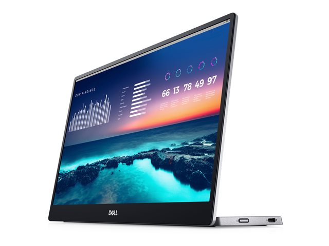 Dell P1424H - LED monitor - 14" - portable - 1920 x 1080 Full HD (1080p) - IPS - 300 cd/m² - 700:1 - 6 ms - 2xUSB-C - BTO - with 3 years Advanced Exchange Service and Limited Hardware Warranty