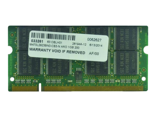 2-Power - DDR - module - 1 GB - SO-DIMM 200-pin - 400 MHz - unbuffered