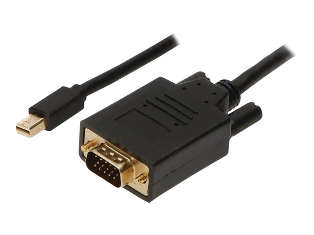 2-Power - Adapter cable - Mini DisplayPort (M) to HD-15 (VGA) (M) - 1 m - thumbscrews