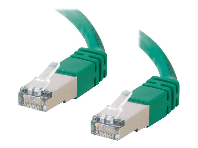 C2G Cat5e Booted Shielded (STP) Network Patch Cable - patch cable - 5 m - green