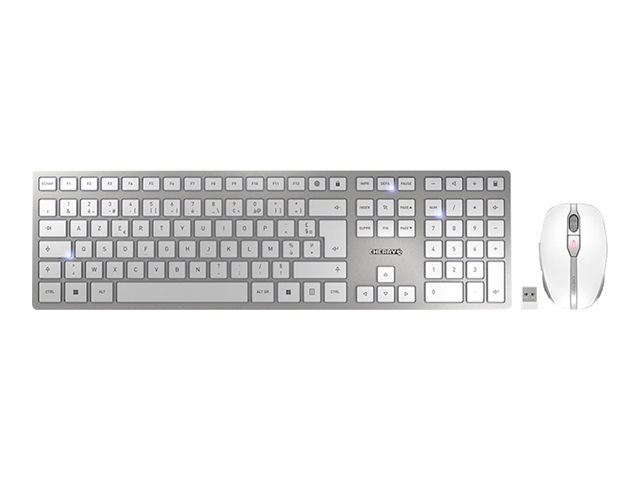 CHERRY DW 9000 SLIM SILV./WHITE KEYBOARD + MOUSE SET LAYOUT