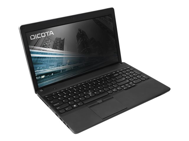 DICOTA Secret 11.6" (16:9) 2-Way Privacy Filter for PC monitor and Laptop/Notebook Screens. With this installed, the view directly in front is unaffected but it prevents unwanted eyes from seeing what you see. This model is a 2-way version which protects 