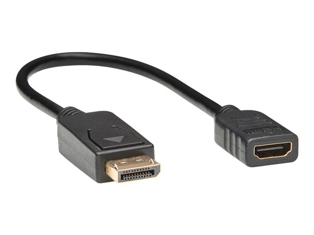 Eaton Tripp Lite Series DisplayPort to HDMI Video Adapter Video Converter (M/F), HDCP, Black, 1 ft. - adapter - DisplayPort / HDMI - 30.48 cm