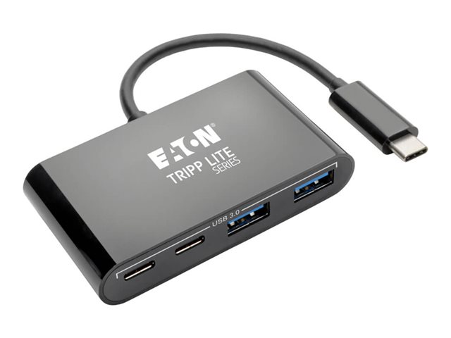 Eaton Tripp Lite series USB 3.1 Gen 1 USB C Portable Hub with 2 USB Type C Ports and 2 USB-A Ports, Thunderbolt 3 Compatible, USB-C, USB Type-C - hub - 4 ports