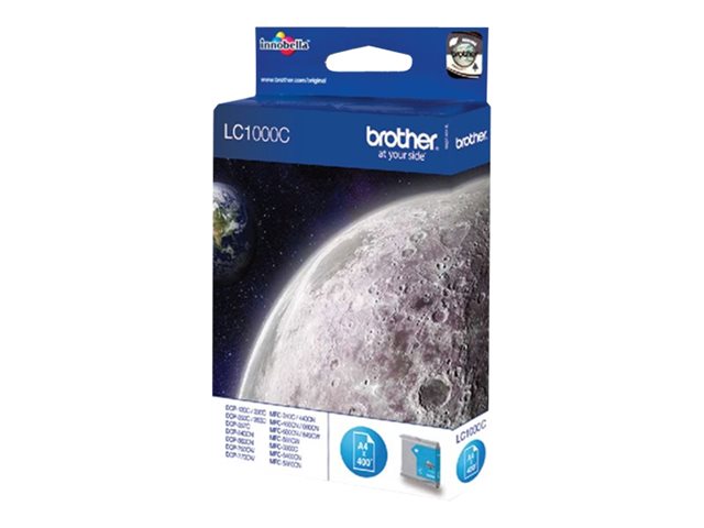 Brother LC1000C - cyan - original - ink cartridge