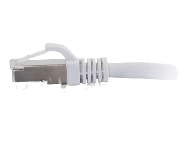 C2G Cat6a Booted Shielded (STP) Network Patch Cable - patch cable - 50 cm - white