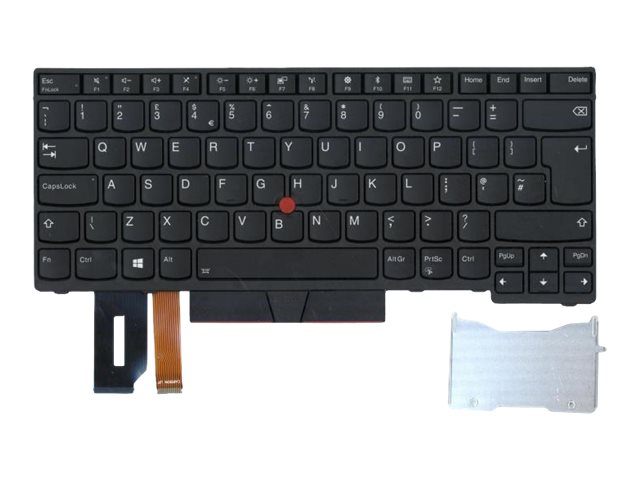 Lenovo - notebook replacement keyboard - with Trackpoint, UltraNav - UK - black Input Device