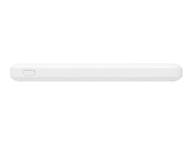 Manhattan Power Bank, 10000 mAh, Output: 2x USB-A (2.1A & 1A), Input: USB-C & Micro-USB (both 2A), White, One Year Warranty, Blister power bank - Li-pol - USB