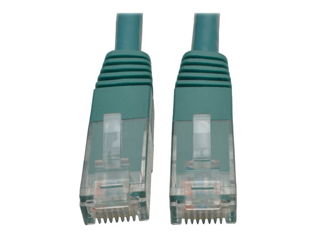 Eaton Tripp Lite Series Cat6 Gigabit Molded (UTP) Ethernet Cable (RJ45 M/M), PoE, Green, 3 ft. (0.91 m) - patch cable - 91.4 cm - green