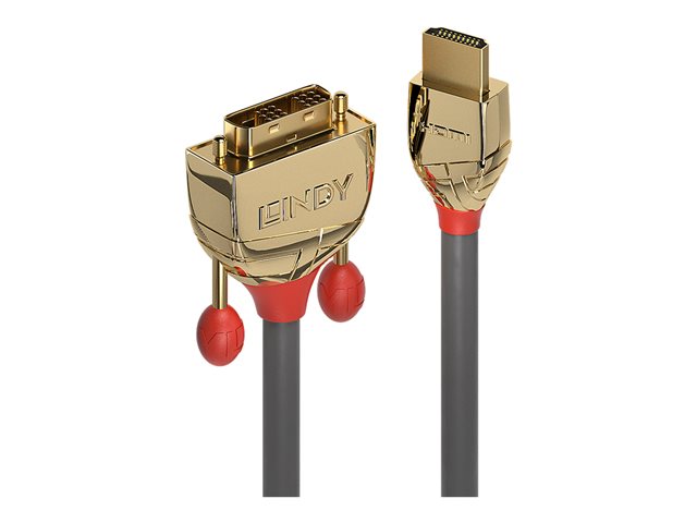 0.5M HDMI TO DVI CABLE GOLD LINE