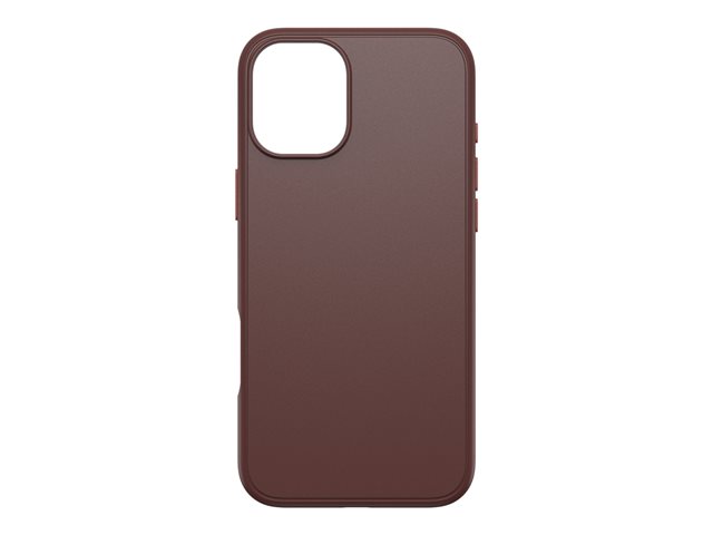 OtterBox Symmetry Series - Back cover for mobile phone - MagSafe compatibility - polycarbonate layer, thermoplastic elastomer (TPE) - brick red - for Apple iPhone 16 Plus