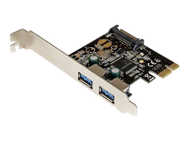 StarTech.com 2 Port PCI Express USB 3.0 Controller Card w/ SATA Power - USB adapter - PCIe - USB 3.0 x 2 - PEXUSB3S23 - USB adapter - PCIe - USB 3.0 x 2