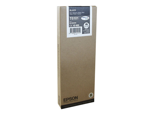 Epson Ink Cartridges, DURABrite" Ultra, T6181, Singlepack, 1 x 198.0 ml Black, XXL