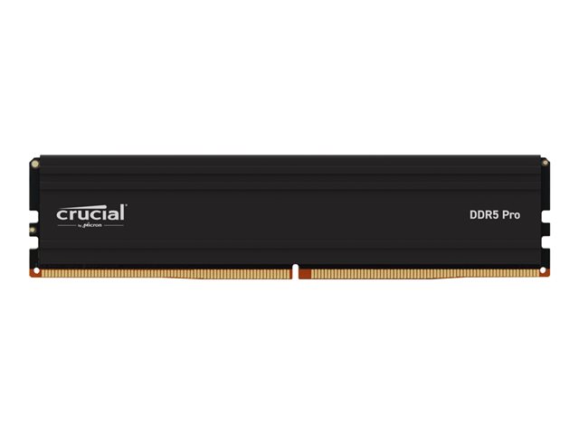 Crucial - DDR5 - module - 32 GB - DIMM 288-pin - 5600 MHz / PC5-44800 - CL46 - 1.1 V - unbuffered - on-die ECC - black