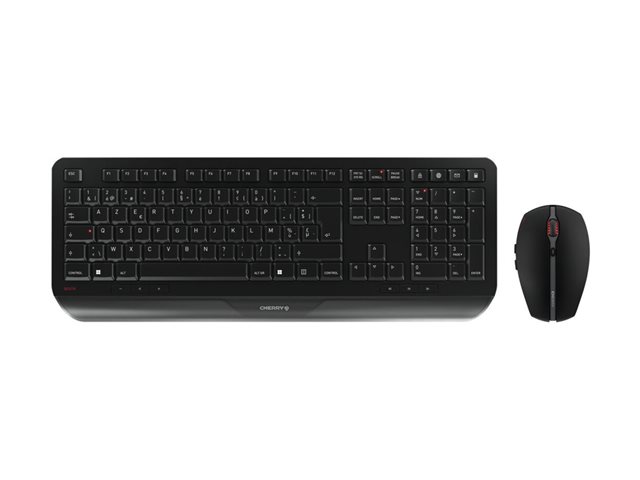 CHERRY GENTIX DESKTOP - keyboard and mouse set - Belgium - black Input Device
