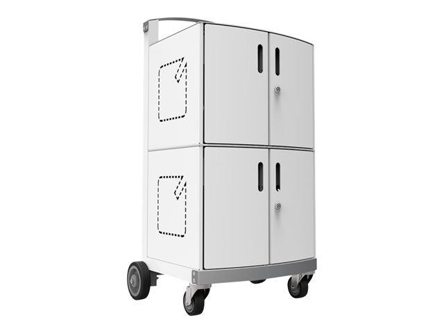 Compulocks CartiPad Duo Tablet / Laptop Charging Rolling Cart 32 Devices UK Power Plug cart - for 32 tablets