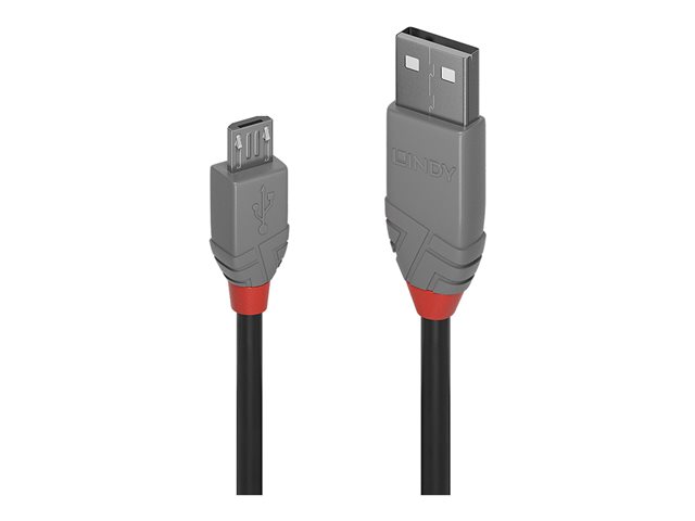 3M USB2.0 TYPE A TO MICRO-B CBL ANTHRA LINE
