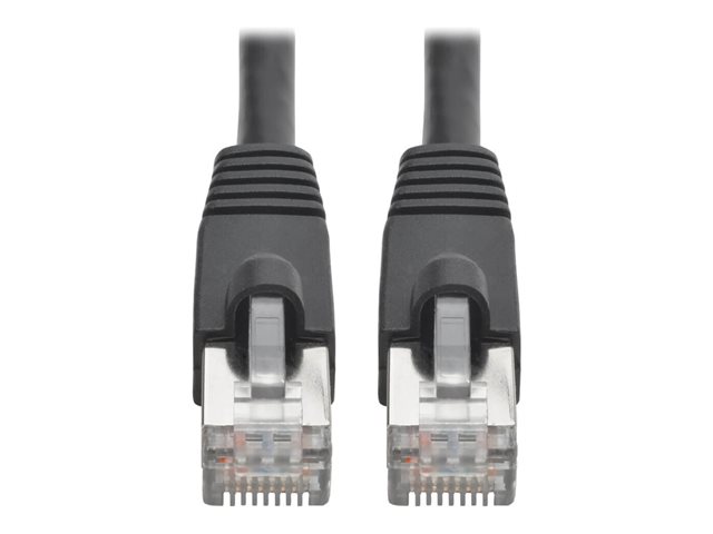 5FT CAT6A 10G STP RJ45 MM POE BLACK SNAGLESS MOULDED