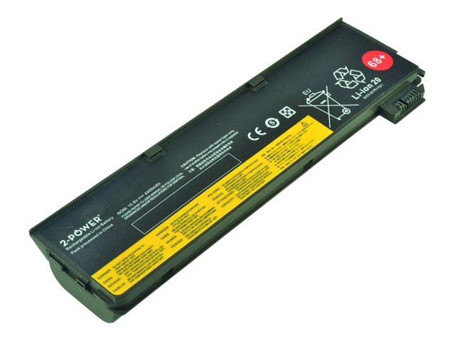 2-Power Main Battery Pack - Laptop battery - Lithium Ion - 6-cell - 5200 mAh - for Lenovo ThinkPad X240 20AL, 20AM