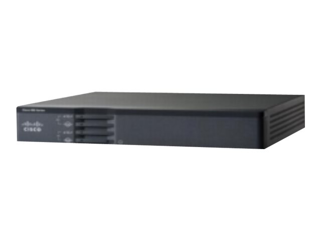 Cisco 867VAE Secure - - router - - DSL modem 5-port switch - 1GbE - WAN ports: 2 - rack-mountable - refurbished
