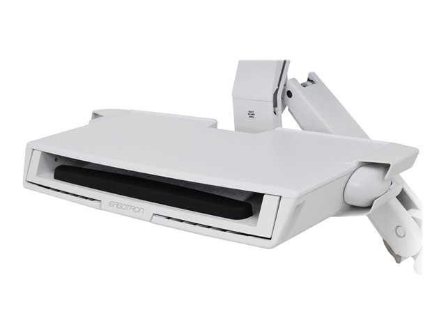 STYLEVIEW SIT-STAND COMBO SYSTEM WITH WORKSURFACE, BRIGHT WHITE TEXTURE