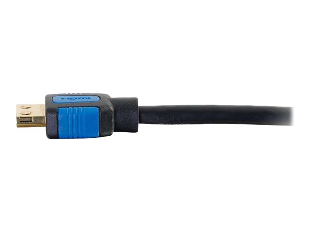 C2G 10ft HDMI Cable with Gripping Connectors - High Speed 4K HDMI Cable - 4K 60Hz - M/M - HDMI cable with Ethernet - HDMI male to HDMI male - 3.05 m - double shielded - black - 4K support