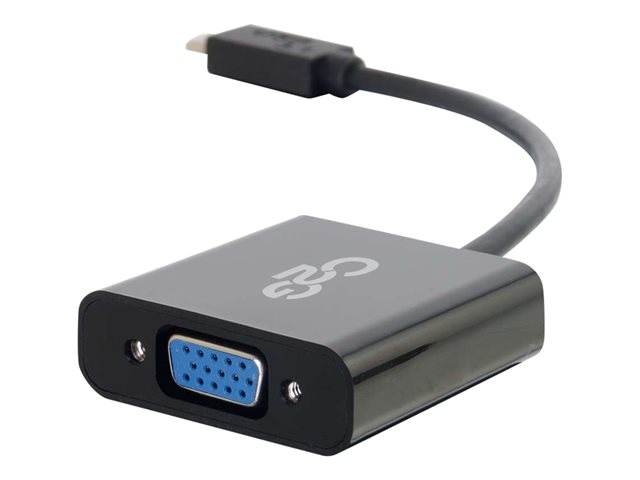 C2G USB 3.1 USB Type C to VGA Adapter - USB C to VGA Black - External video adapter - USB 3.1 - D-Sub - black
