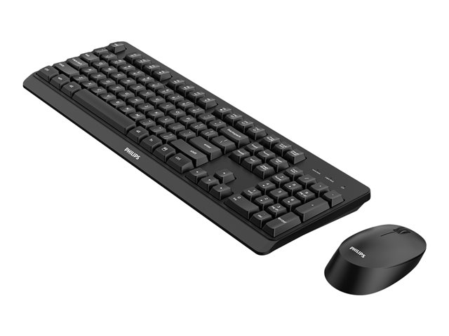 Philips 3000 series SPT6307BL - keyboard and mouse set - QWERTY - black