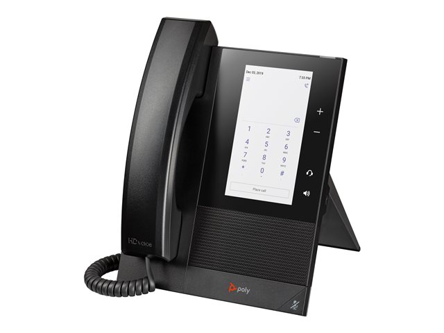 HP Poly CCX 400 - For Microsoft Teams - VoIP phone with caller ID/call waiting - SIP, SDP - 24 lines - black