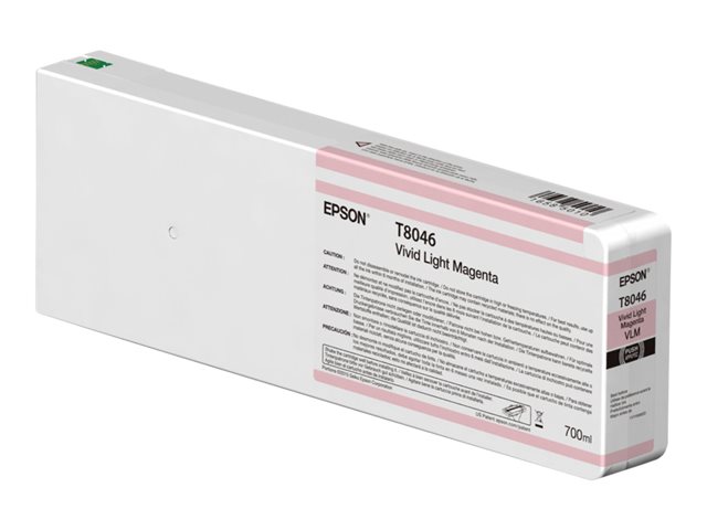 Epson T8046 - vivid light magenta - original - ink cartridge