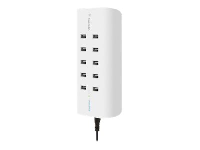 Belkin ROCKSTAR - Charging station - 120 Watt - 10 output connectors (10 x 4 pin USB Type A)